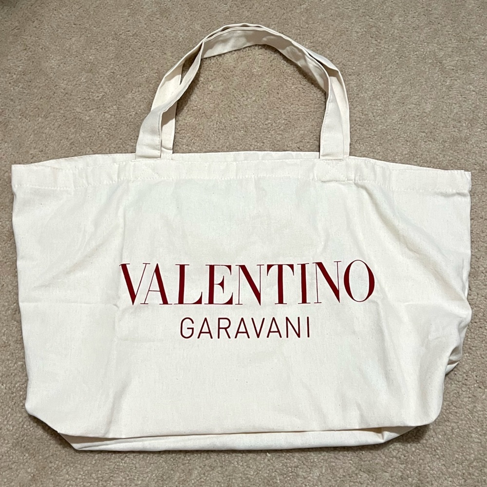 Valentino Garavani Cream Tote Bag